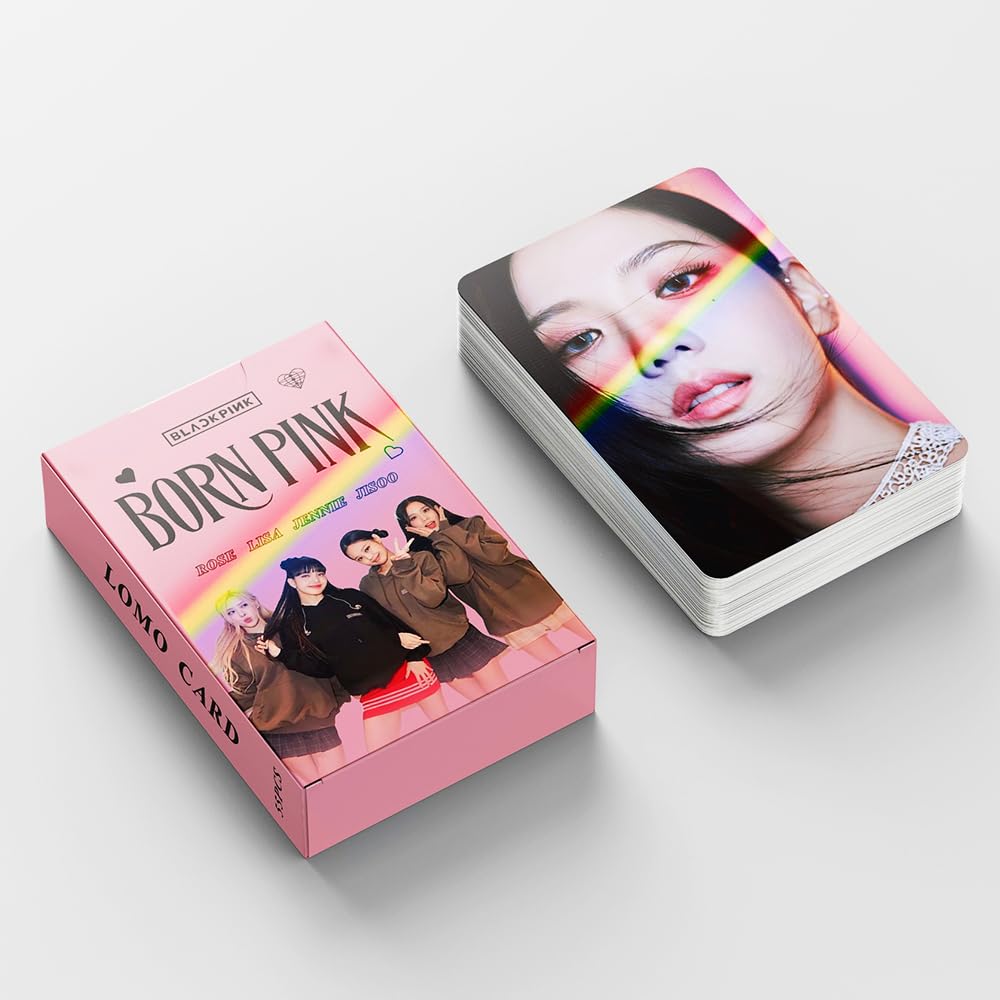 Amazon.com: Funwaretech Black Pink Born Pink Laser Photocards 55