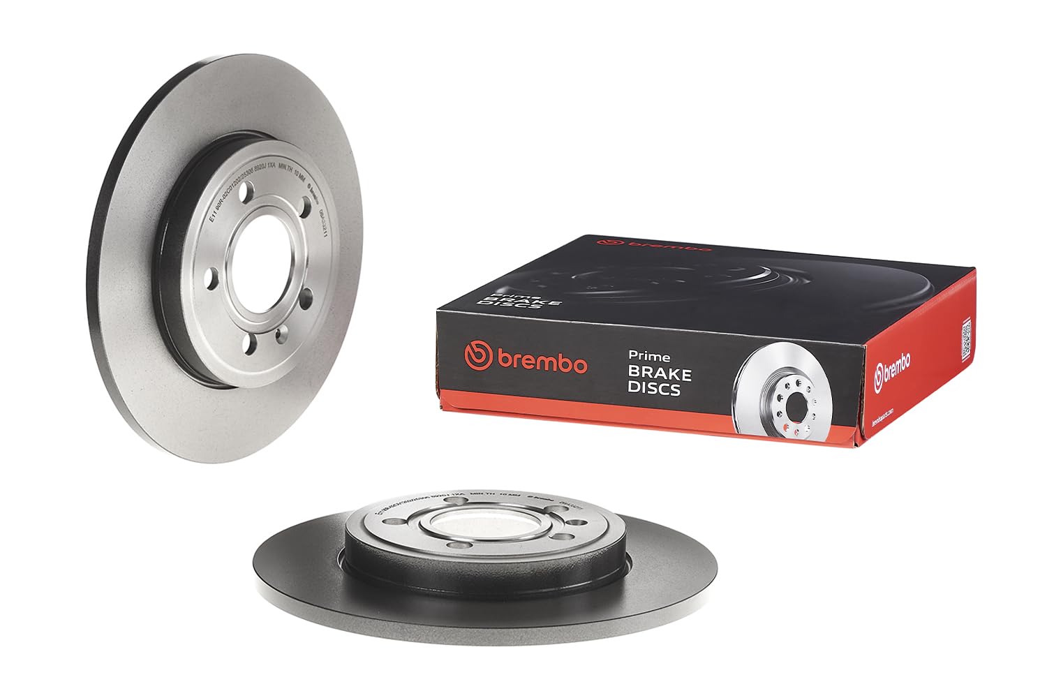 Brembo 08.A332.11 UV Coated solid Rear Brake Rotor AUDI/AUDI (FAW)/SEAT OE# 8E0615601M