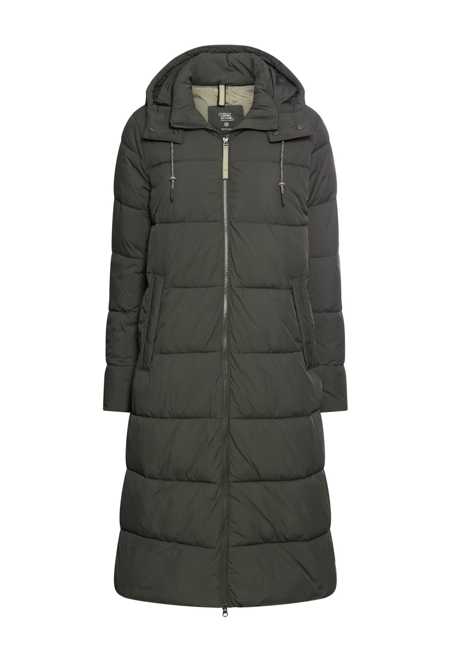 camel active Damen Wasserabweisender Mantel mit abnehmbarer Kapuze