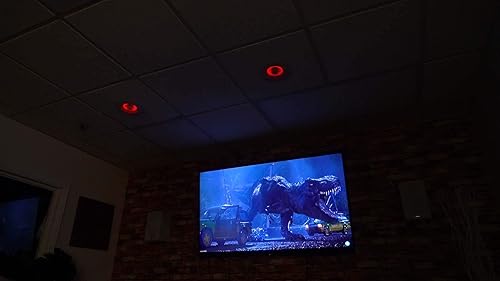 Miniatura 6 de Rockville Par de altavoces de cine en casa HC65-LED de 6.5 pulgadas, 500 vatios en el techo con LED