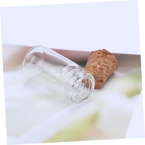 Miniatura 6 de 50 piezas de cristal de deseos mini frascos de vidrio de corcho Mini tarros de miel Tarros de corcho de vidrio transparente Botellas de deseos