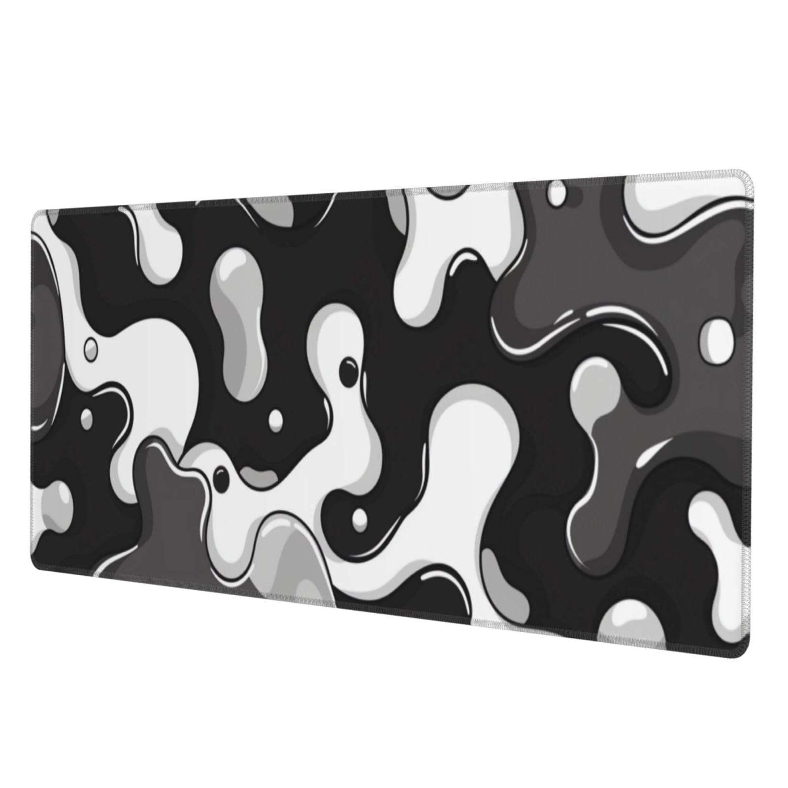 Black and White Gaming Mouse Pad, Large Mouse Pad for Desk Mat XXL XL Mousepad, Big Keyboard Pad Office Desk Accessories Decor