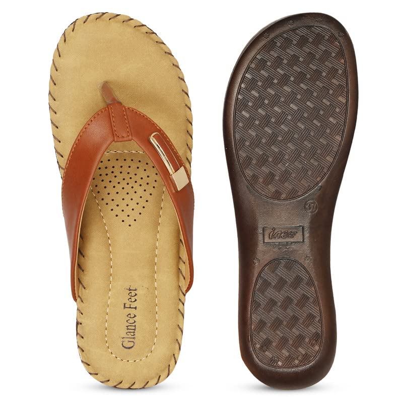 Image of Women's Flip-Flops & Slippers | Doctor Ortho Comfort with Style for Women & Girls - Light weight, Soft & Stylish Footwear | Suitable for Knee, Diabetic &