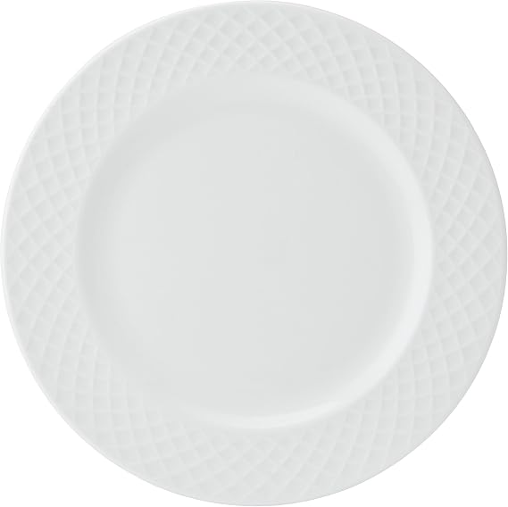 Mikasa Trellis Bone China Lightweight Chip Resistant 40 Piece Dinnerware Set, Service for 8