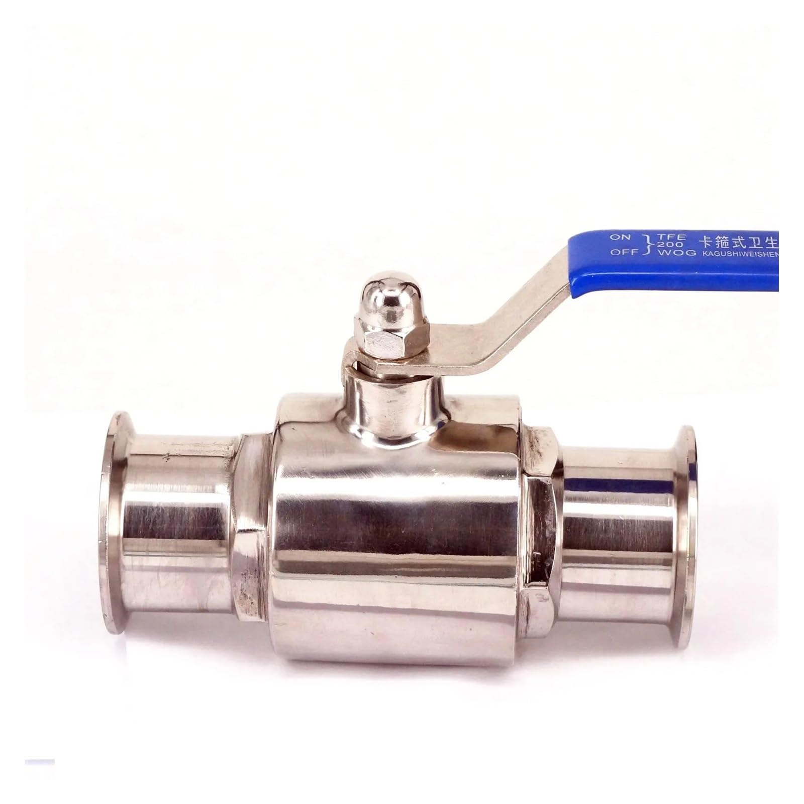 Dpurpiwady One Color Fit Tube O.d 63 Mm Tri Clamp 2.5" Ferrule O.d 77.5Mm 304 Stainless Steel Ball Valve With Handle