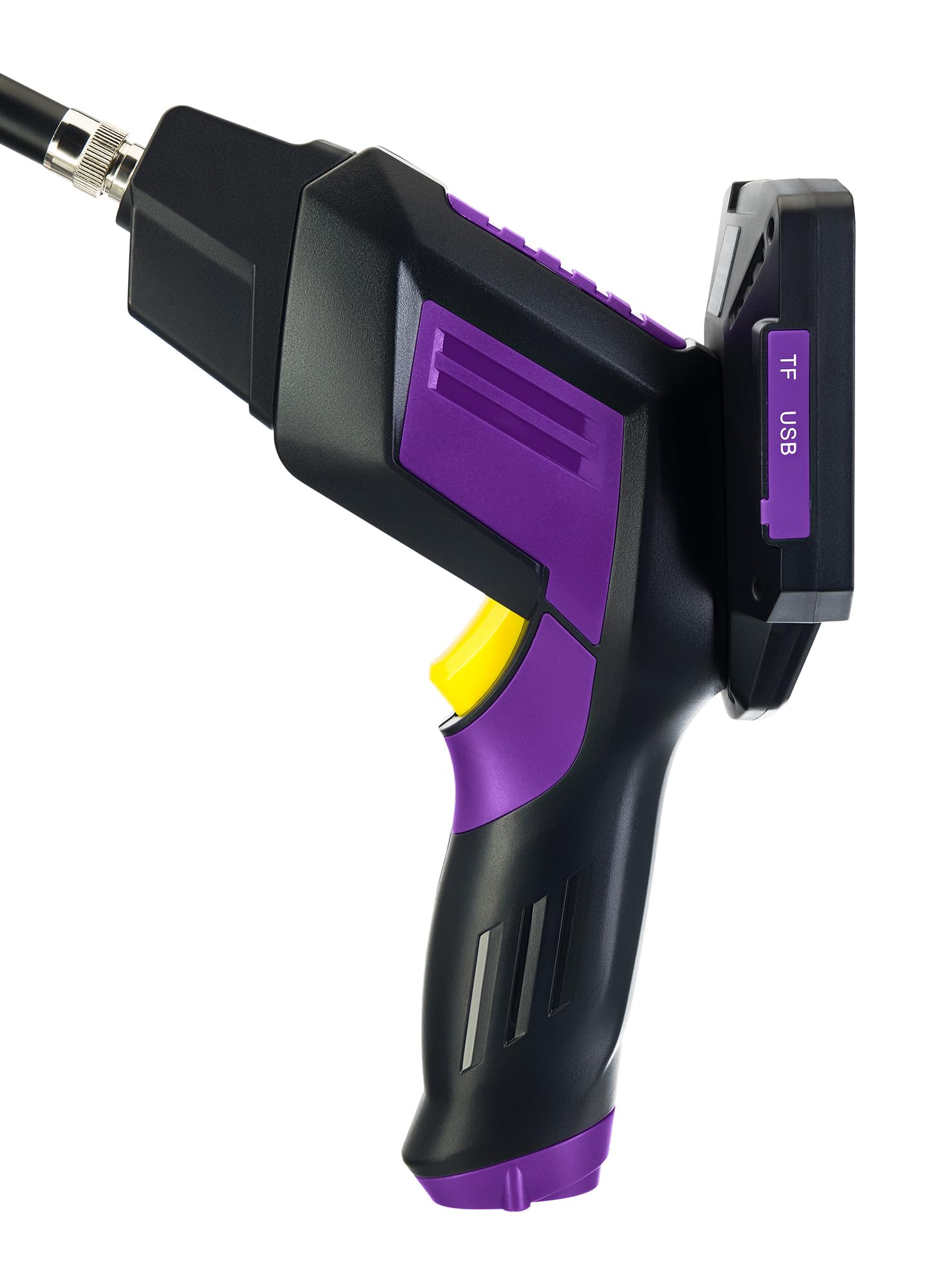 Seek VE60 Cámara Endoscopio Industrial con Pantalla 4,3" HD | Endoscopio de Inspección Doble Lente, IP67 Sonda Flexible de 1m, Cámara con 8 Luces LED, para Auto, Motor, Tuberías