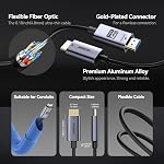BENFEI 8K HDMI 2.1 Fiber Optic Cable 100 Feet - 8K@60Hz, 4K@240Hz, 48Gbps High Speed, in-Wall CL3 Rated, with eARC/Dynamic HDR/HDCP 2.3 - for PS5, Xbox, PC GPU, TV, Projector & Home Theater Systems