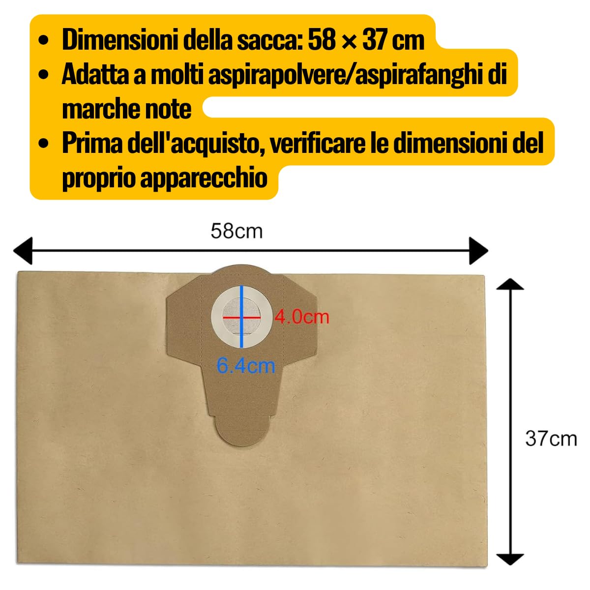 NTS 1400 | Sacchetti per aspirapolvere