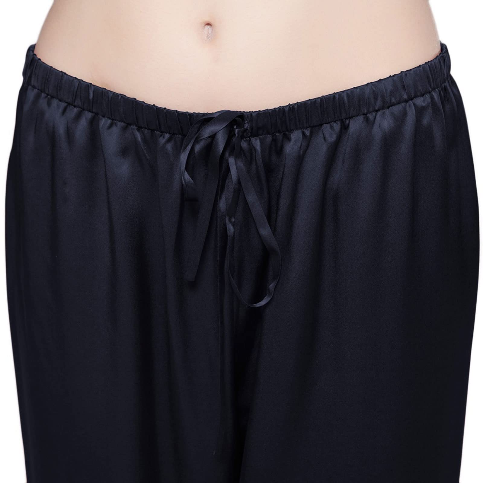 Set Pigiama da Donna, Set da Notte in Seta da Donna, Puro, da Donna, di Lusso, Naturale, a Tutta Lunghezza