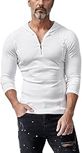 Muscle Alive Uomo Moda Felpe Quarter Zip Up Atletico Fitness Felpe con Cappuccio Pullover Manica Lunga Slim Fit