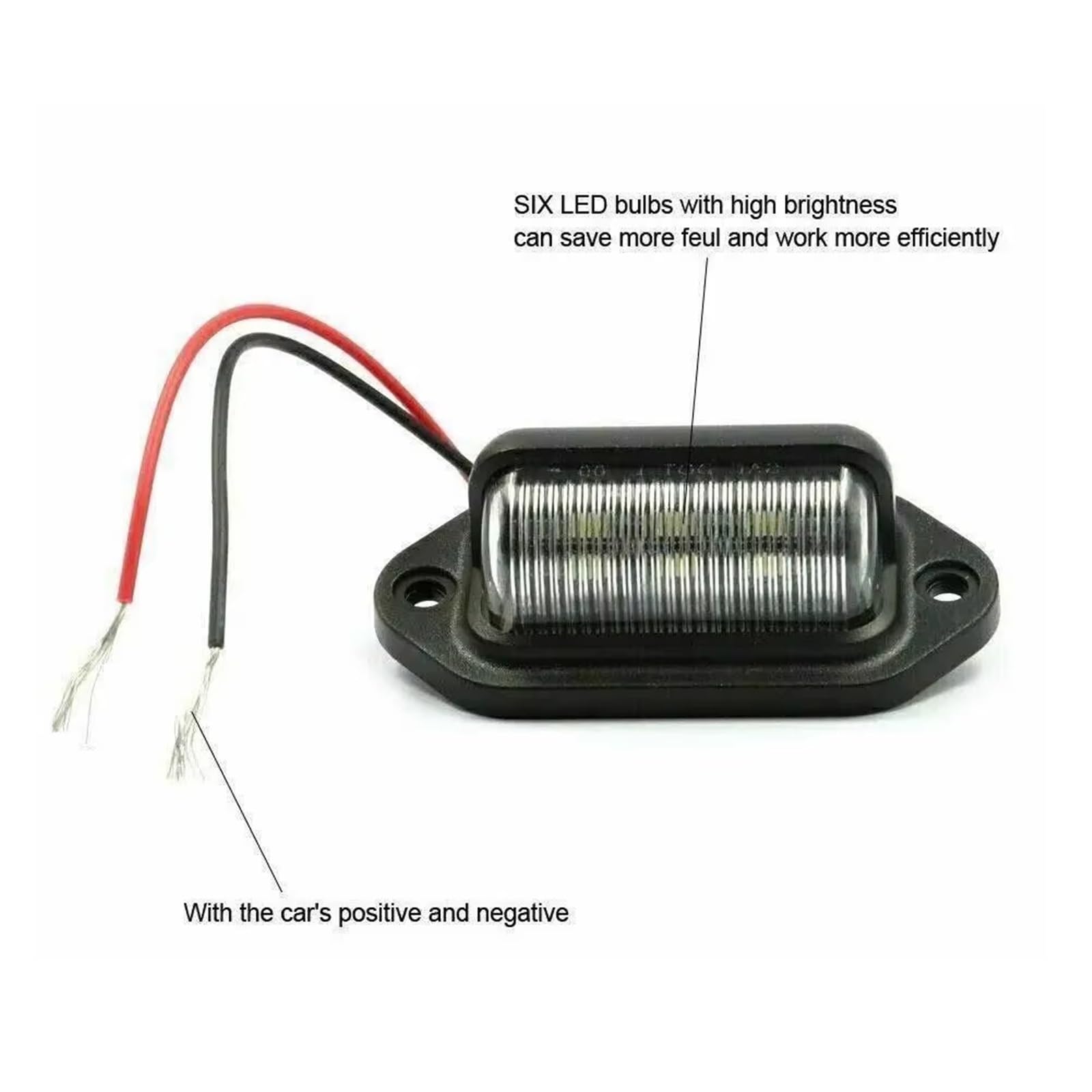 Luces Traseras Matrícula 4 Luces De Matrícula Para Coche 6 LED 12 V 24 Luz Trasera Para SUV Camión Remolque Lámpara Blanca Universales Para