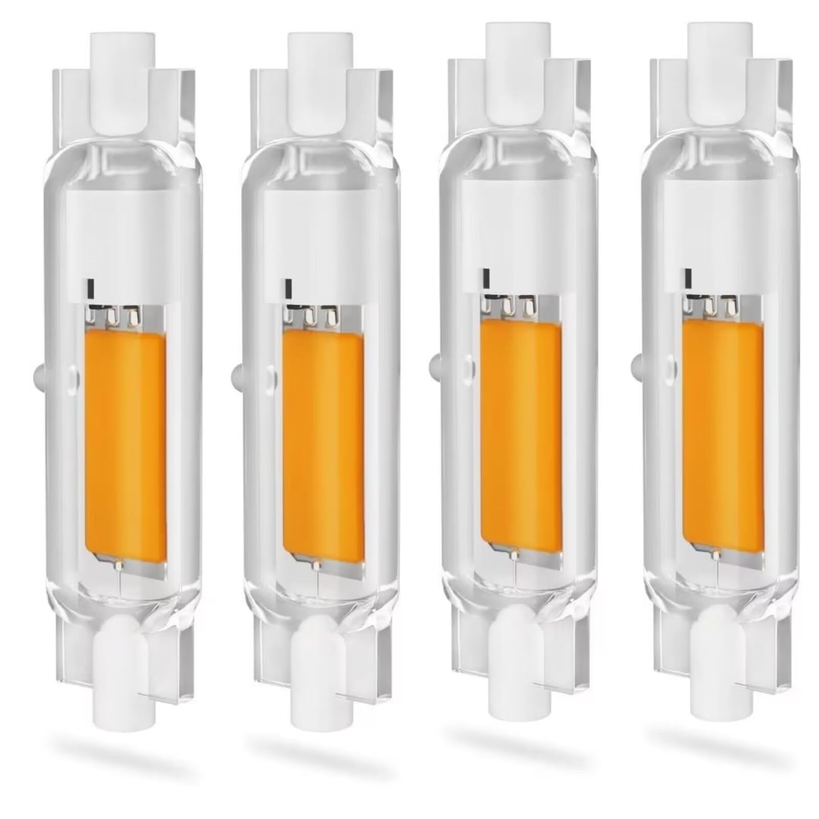 R7S LED 78mm 20W Dimmbar Lampen, 20W R7S LED COB Glühbirne Ersatz 200W Halogenlampen, Leuchtmittel Kaltweiß 6000K 2000LM, Kein Flackern, 360°Abstrahlwinkel, AC 220-240V, 4er Pack