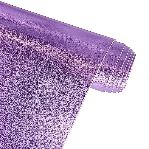 Tissu en faux cuir souple lavande métallique ONEART de 0,9 mm pour la maroquinerie créative