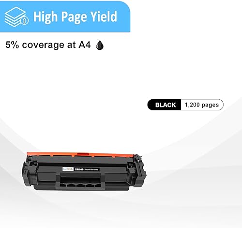 Miniatura 4 de LAIPENG Cartucho de tóner compatible 071 de repuesto para impresoras Canon 071  071H, funciona con imageCLASS LBP122dw LBP122 LBP120 MF270,