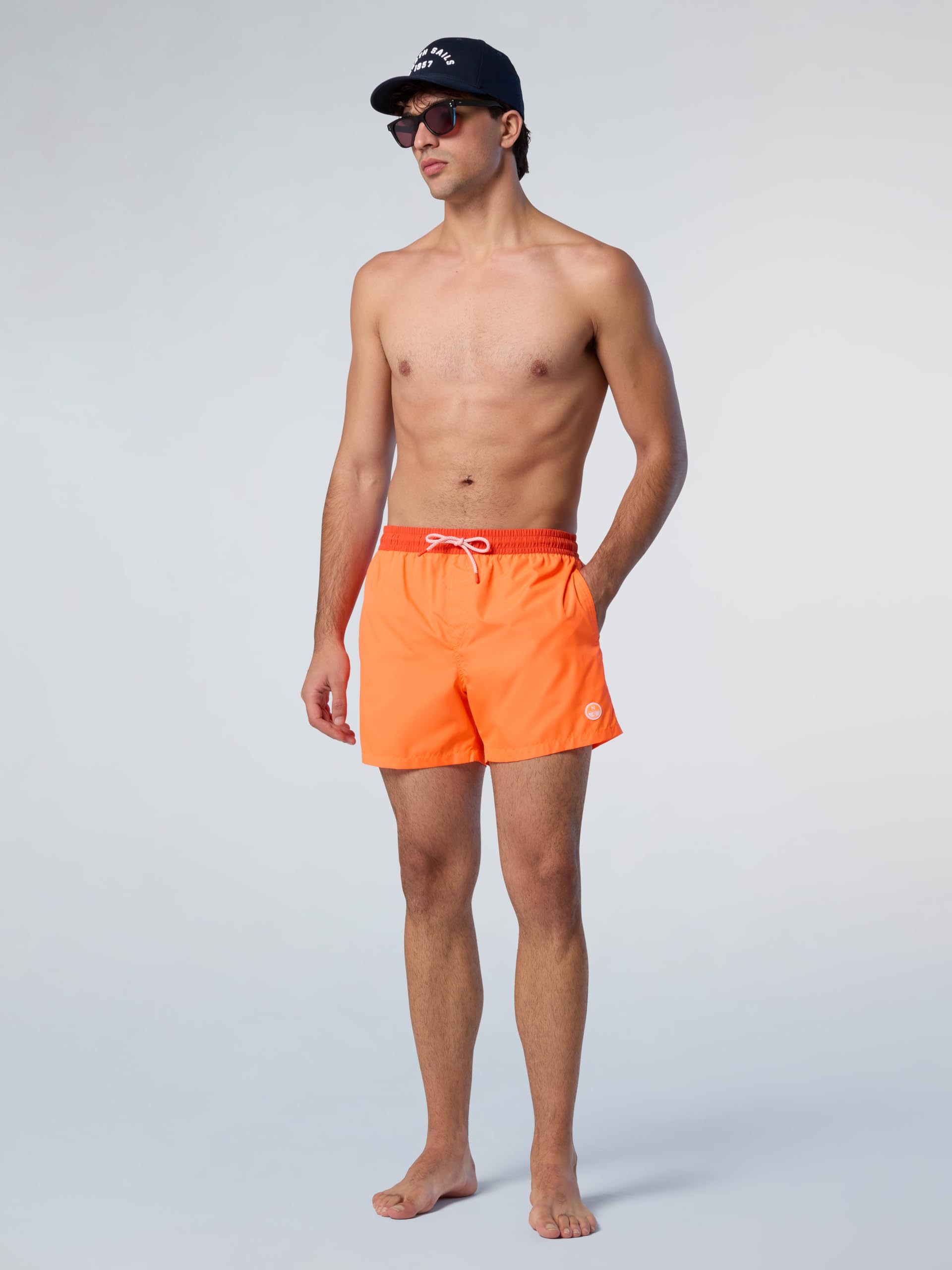 NORTH SAILS Boxer Mare Uomo in Poliestere Riciclato Stile Volley