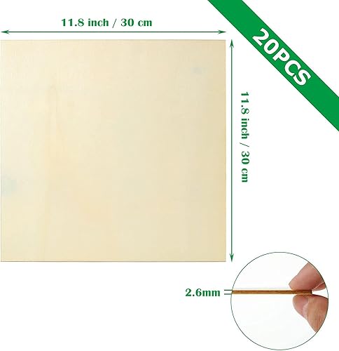 Miniatura 9 de 120 piezas de cuadrados de madera sin terminar de 4 x 4, piezas de madera en blanco para manualidades, rebanadas de madera natural, azulejos