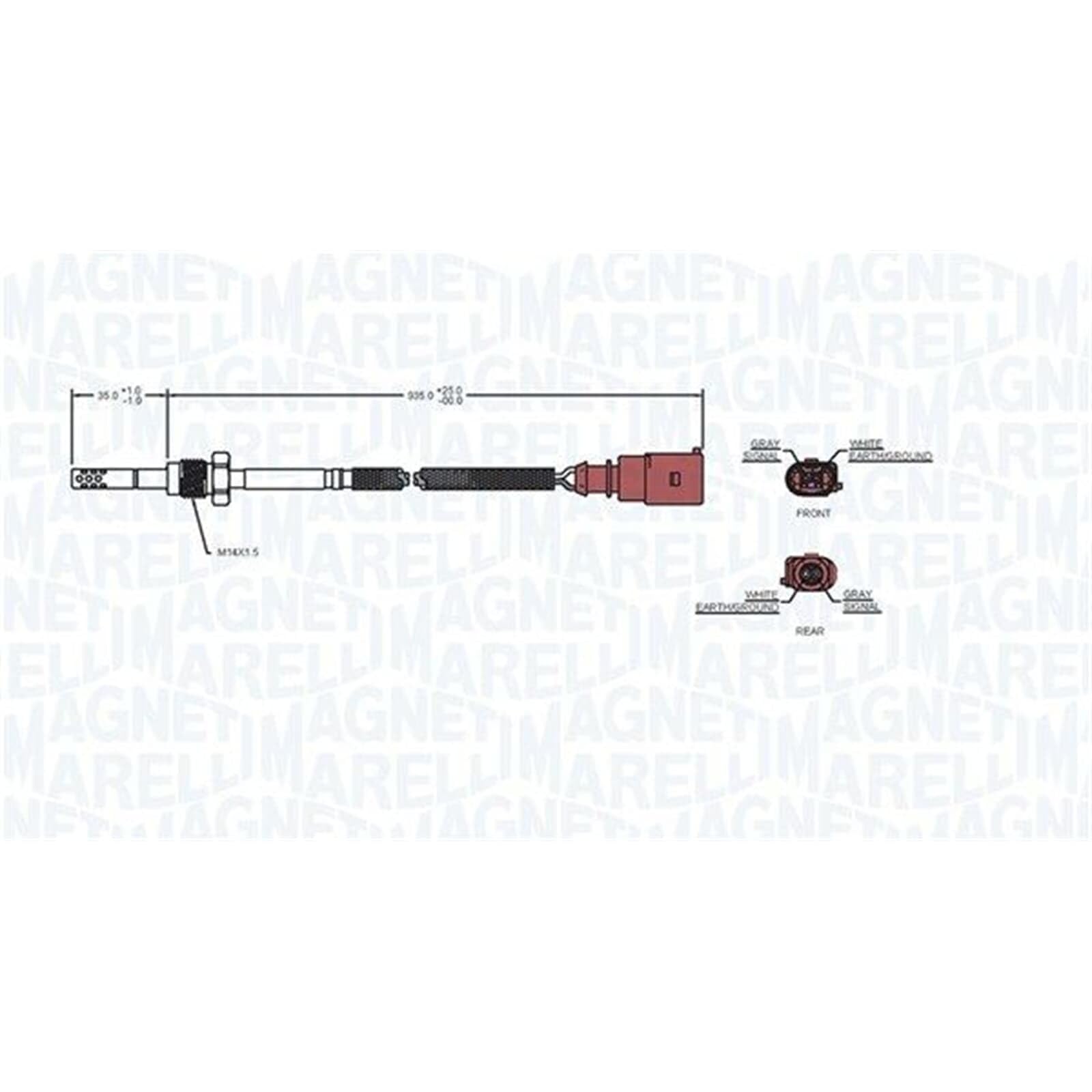 Sensor temperatura gas escape