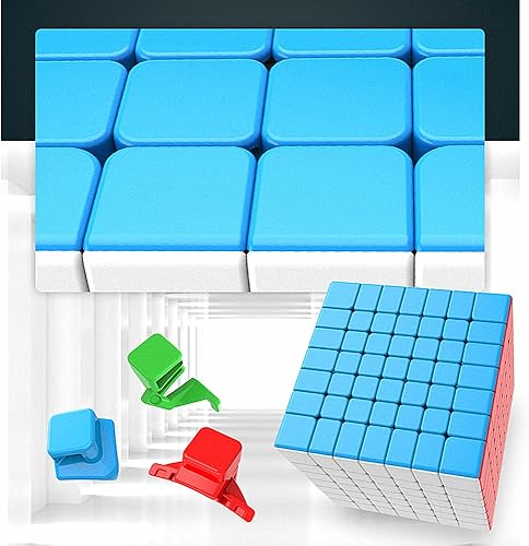 Miniatura 4 de LiangCuber Moyu Meilong Speed Cube 7x7 - Cubo de rompecabezas Meilong sin calcomanías, juguetes educativos