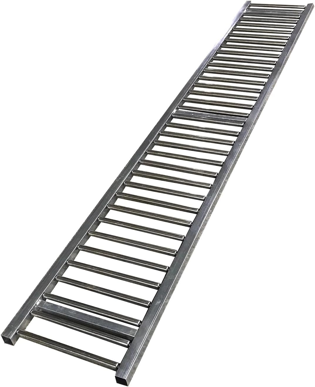 Trasportatore a rulli d'acciaio galvanizzato per logistica di magazzino leggera 50x100cm