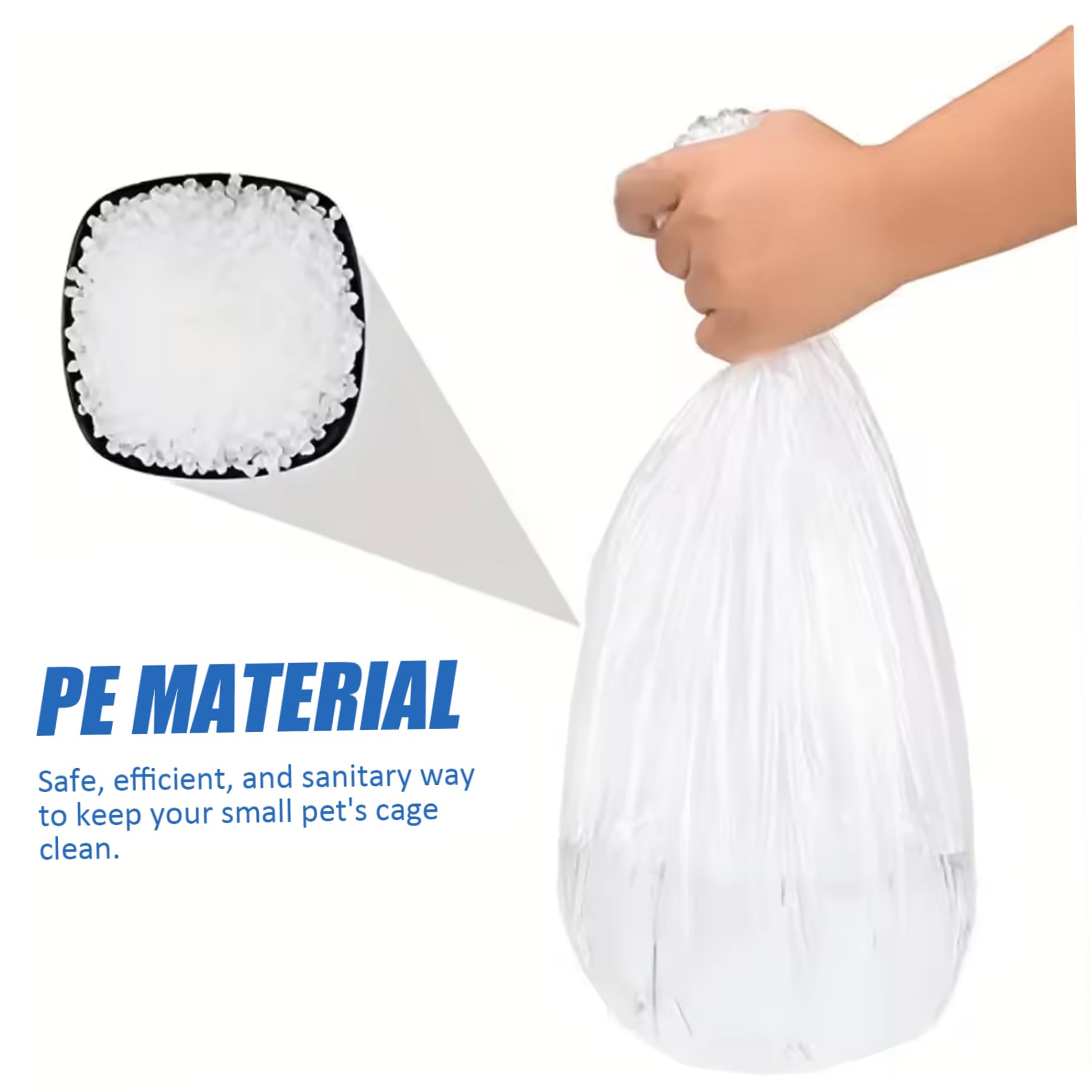 100 Rivestimenti Per Lettiera Di Gabbia In Plastica Trasparente | Antiperdita E Igienici | Per Conigli, Porcellini D'India, Furetti E Uccelli
