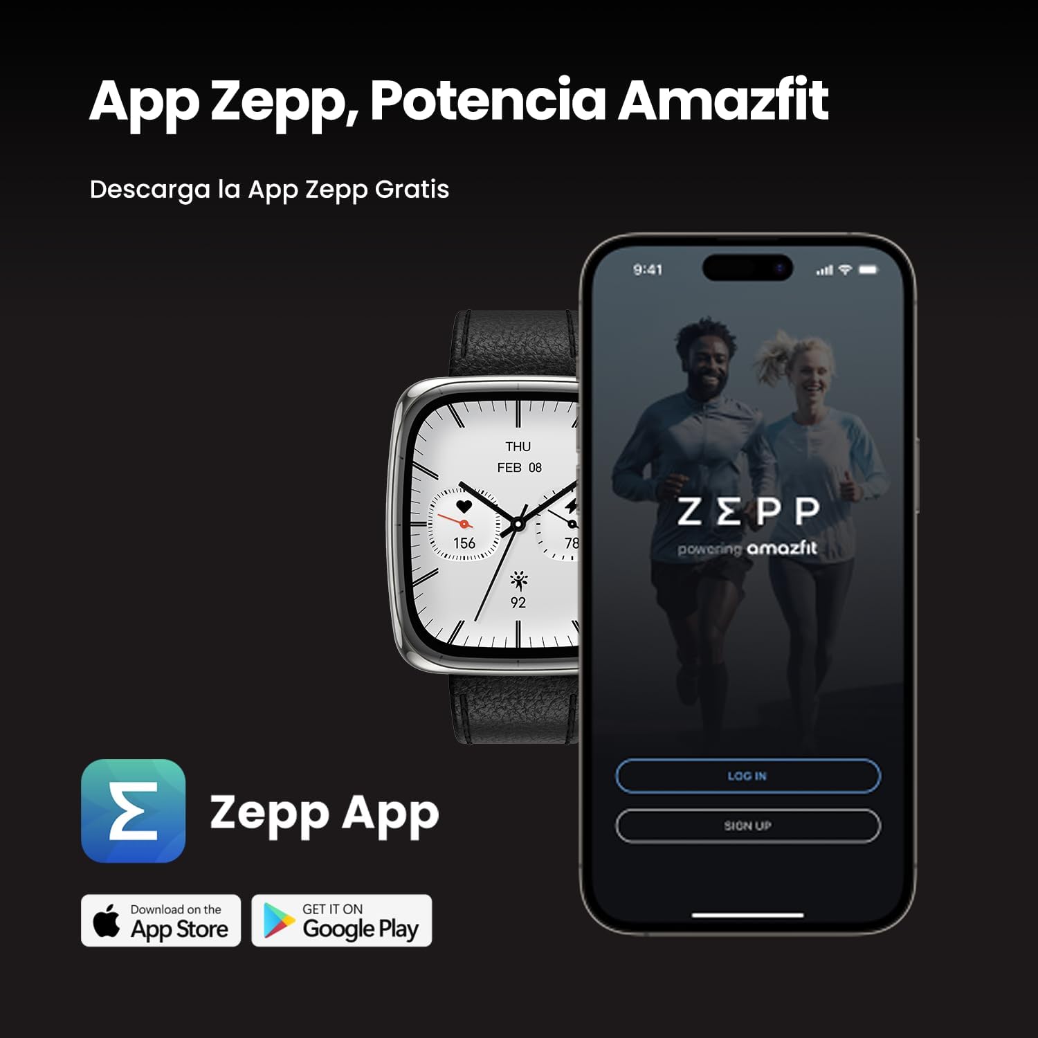 Amazfit Active 2 Reloj Inteligente 43mm Hombre Mujer, Pantalla AMOLED 1.75″, Mapas Offline, GPS, Batería 10 Días, 160+ Modos Deportivos, Monitor de Ritmo Cardíaco y Sueño, Smartwatch para iOS Android 9