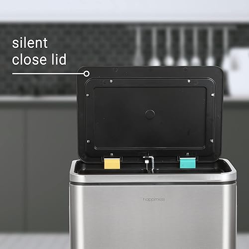Vista 7 de happimess - Cesta de basura de apertura suave con pedal