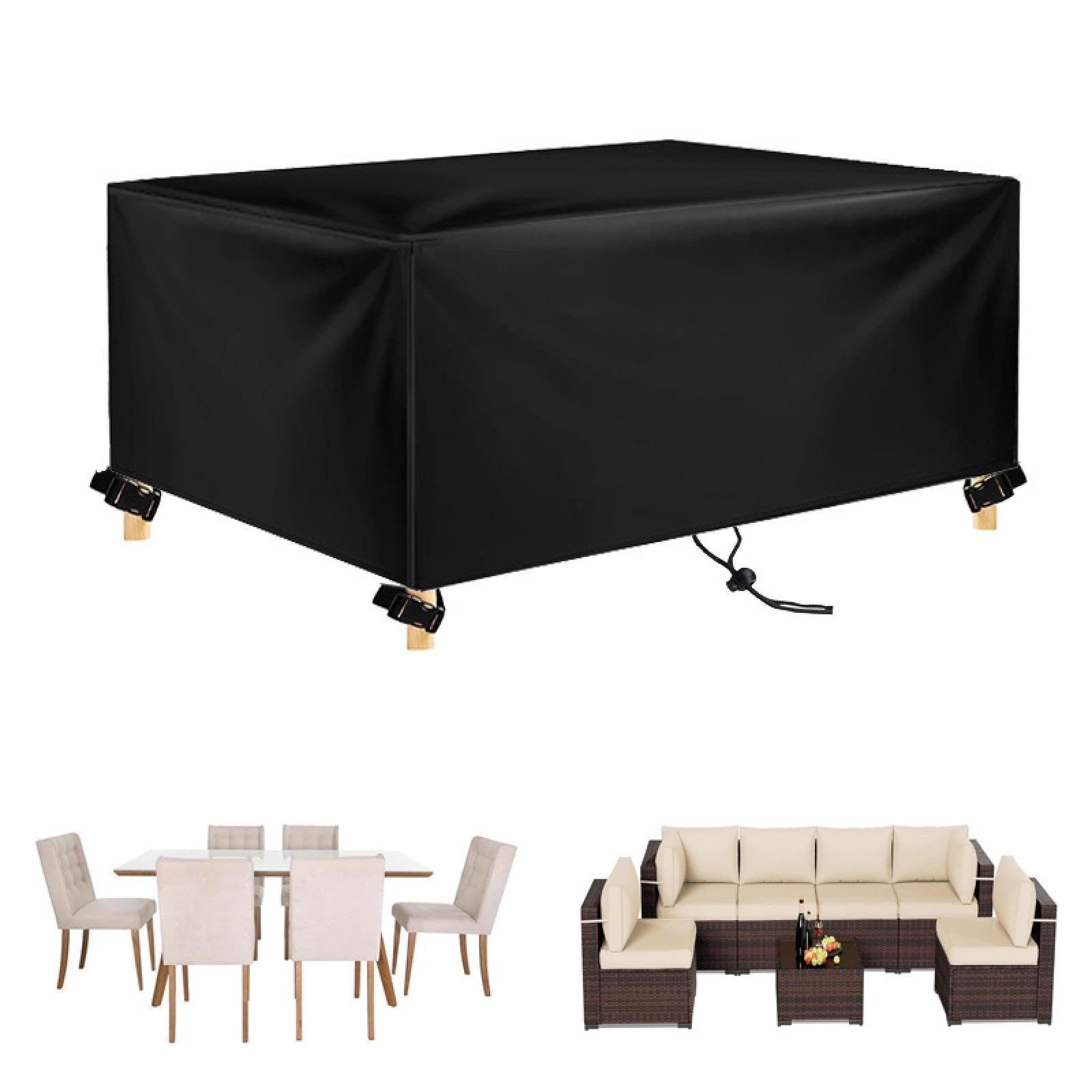 Housse imperméable pour meubles d'extérieur – 320 x 70 x 130 cm (L x l x H) – Protection robuste en rotin 420D pour chaise et table basse – Housse résistante aux UV pour toutes les conditions