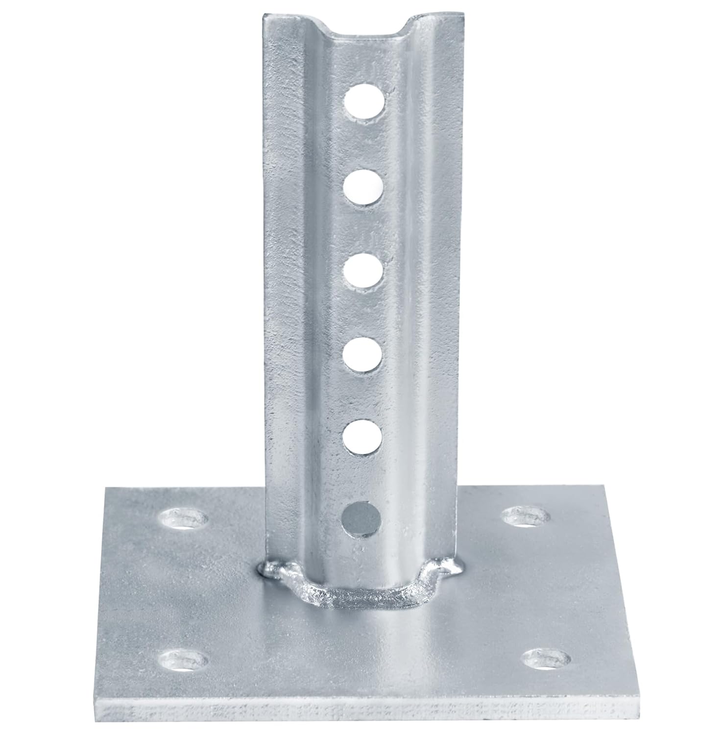 2 Pack U-Channel Sign Post Anchor Base for 1.12 lb/ft U-Channel Posts, Surface Mount Base