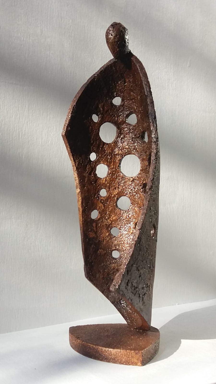 The Regal Man, handmade original figurative and gestural abstract sculpture.