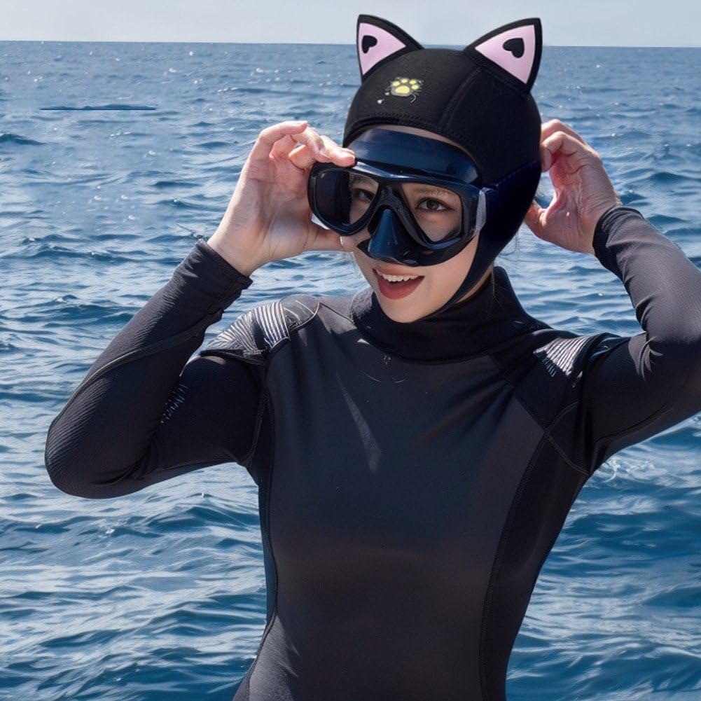 Cappello Snorkeling 3mm Neoprene Subacqueo Ispessito per Immersioni Surf