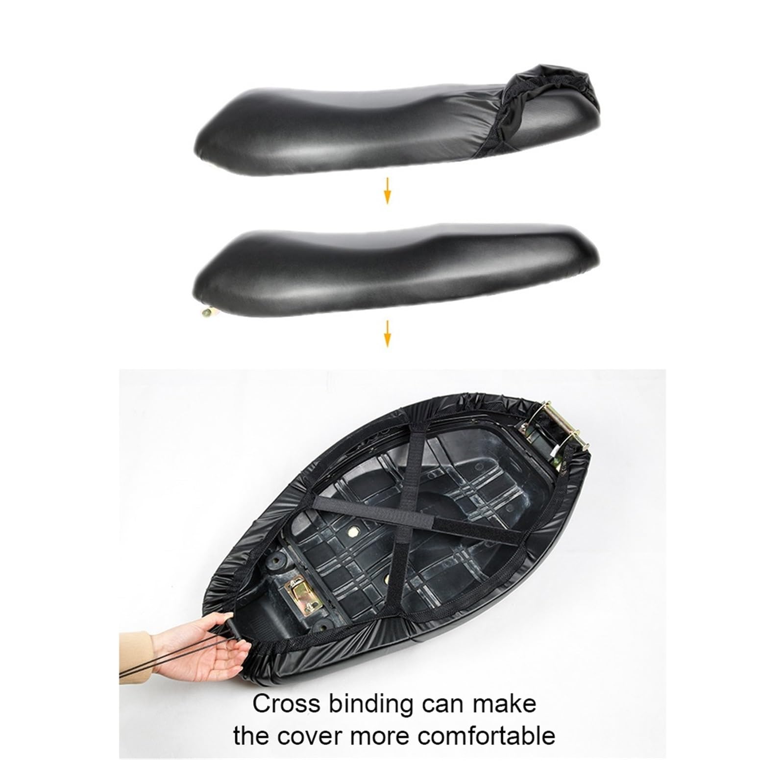 Coprisella per Moto Impermeabile, Protezione per Cuscino da Ciclismo con Coulisse, Copertura Protettiva per Sella da Bicicletta