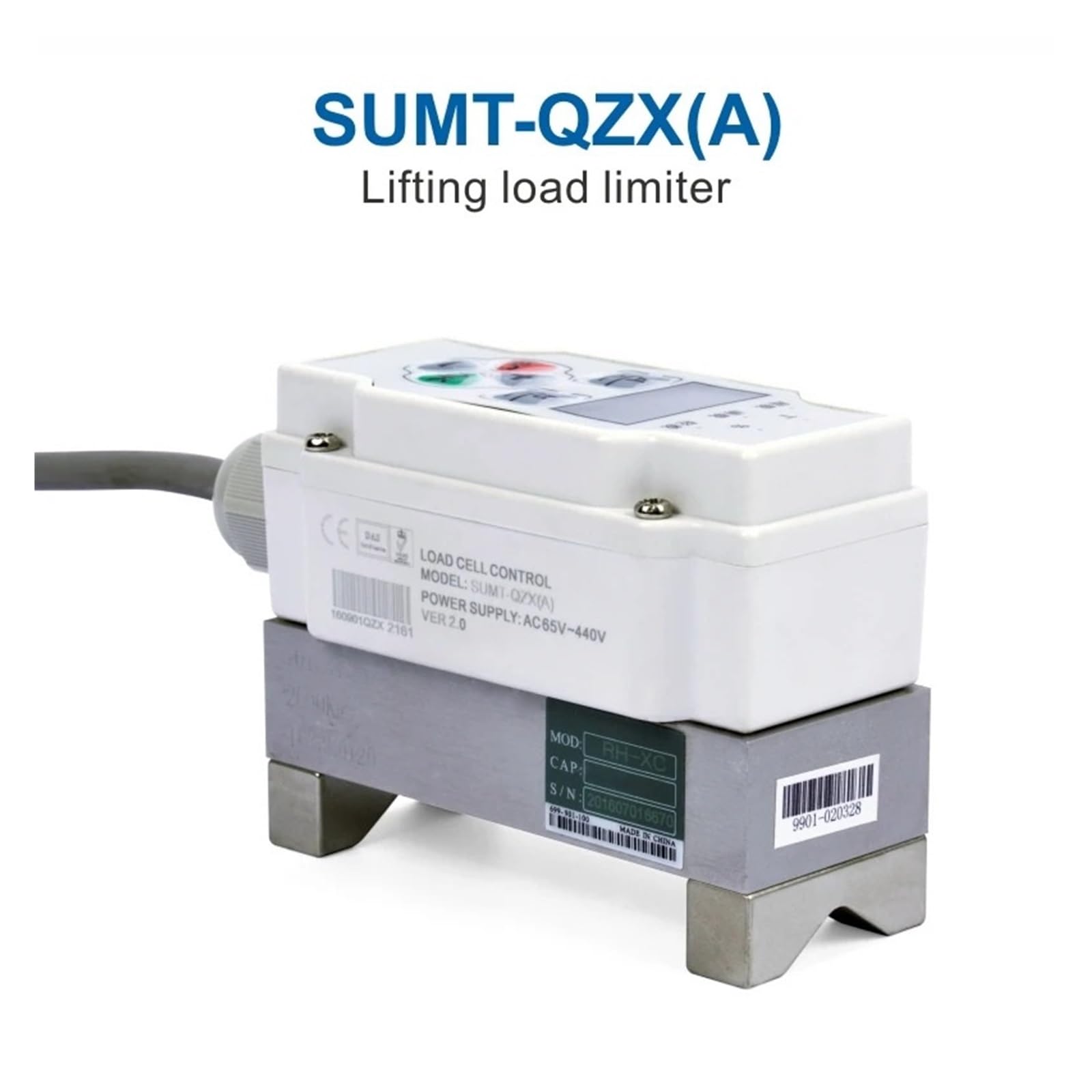 Regulador de Presión, Control integrado del montaje de Digitaces de la sobrecarga de la grúa de la inspección de la cuerda de alambre del limitador del peso de la elevación(18-65V 9M Cable)