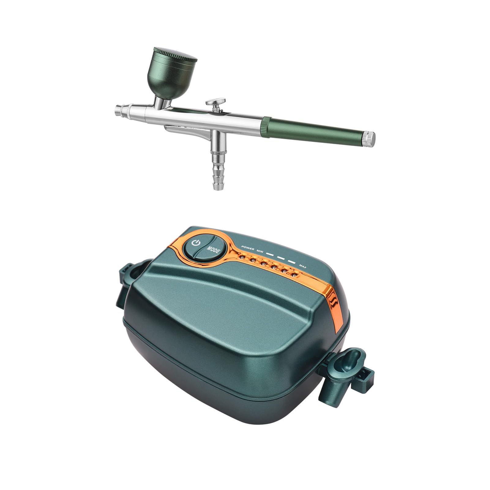 Kavolet Kit Aerografo Portatile Doppia Azione 0.4mm 25 PSI | Professionale Airbrush con Compressore 12V con pressione regolabile 5 livelli, per pasticceria, unghie, trucco, modellismo