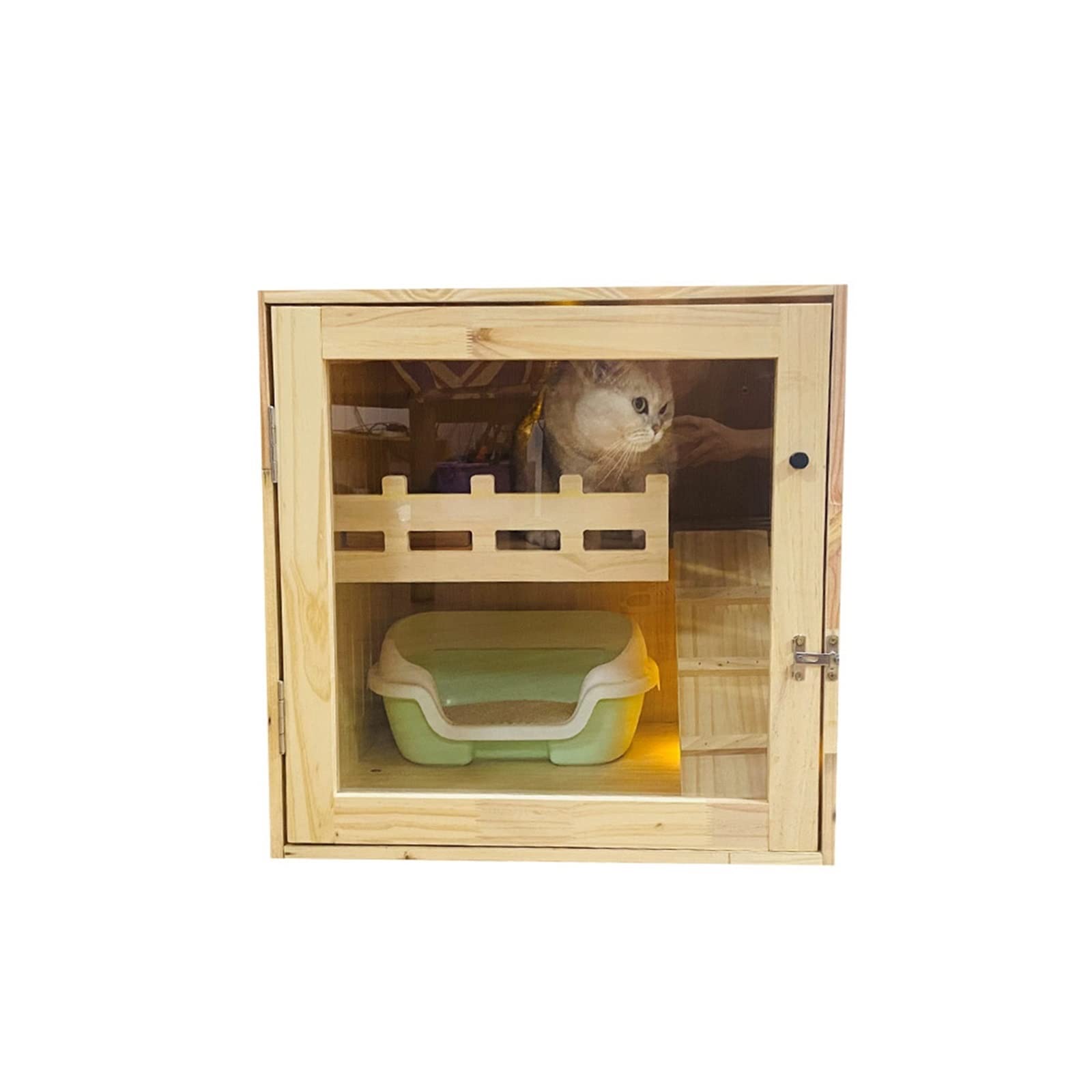 LOWLIU Gatto Cane Casa Cat Villa Home Indoor Pet Cat Gabbia for Gatti Piccola casa for Gatti Cat House Traspirante lettiera for Gatti Gabbia per Gatti
