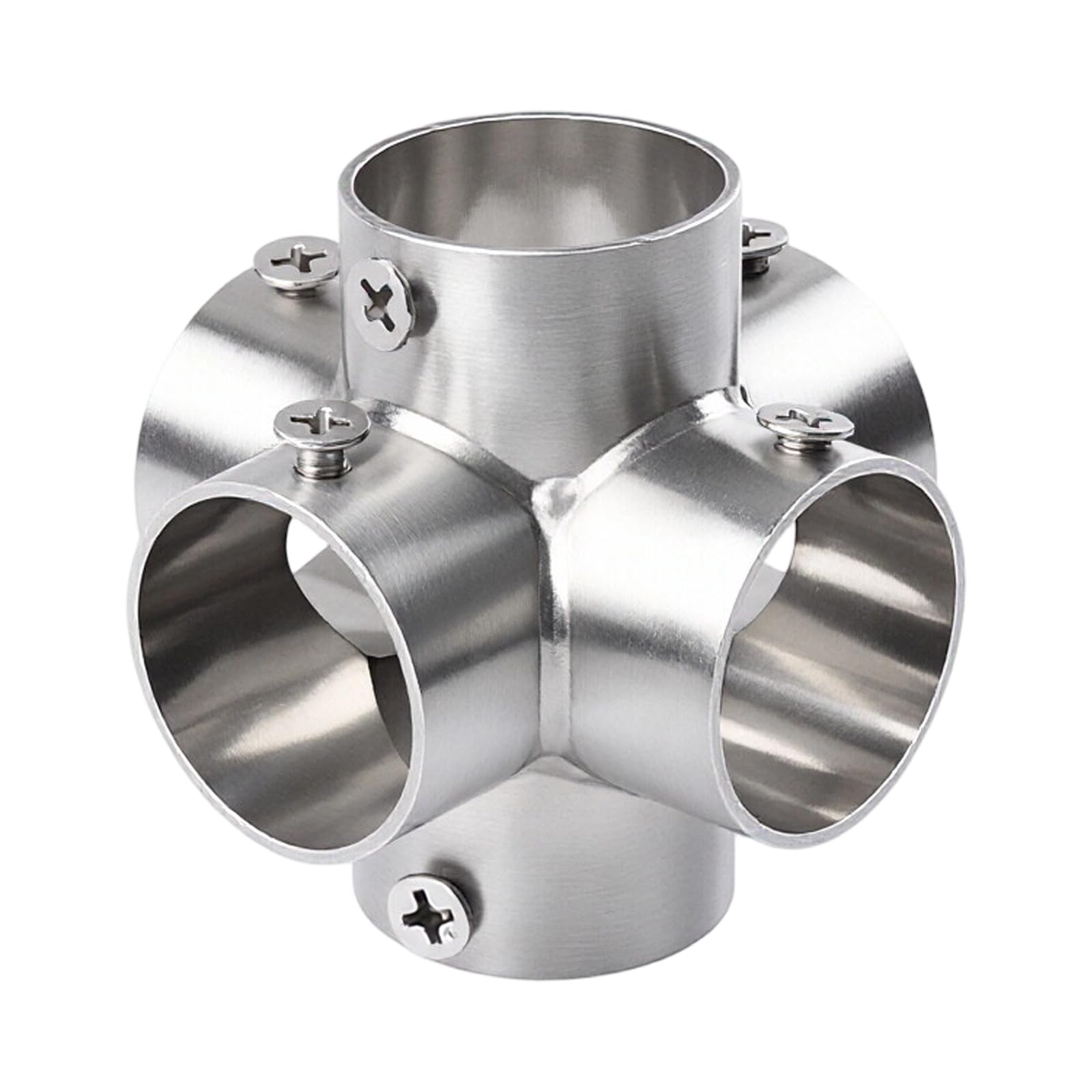 Stainless Steel Round Tube Connector Replacement Connection Fastener 3 Way Elbow Pipe Fitting Fixed Joint Enduring Connection Fastener