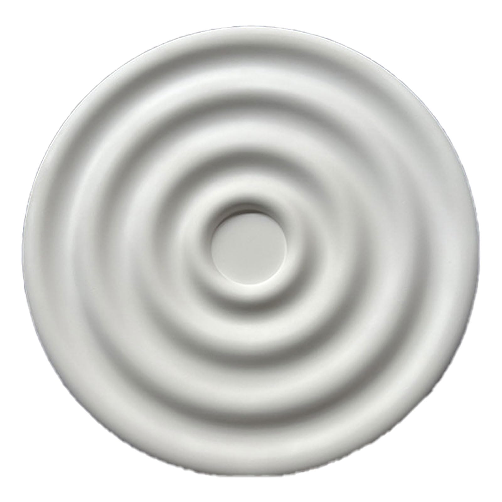PU Ceiling Medallion for Fan Lamp, Chandelier, White, Multiple Sizes(White E,45cm)
