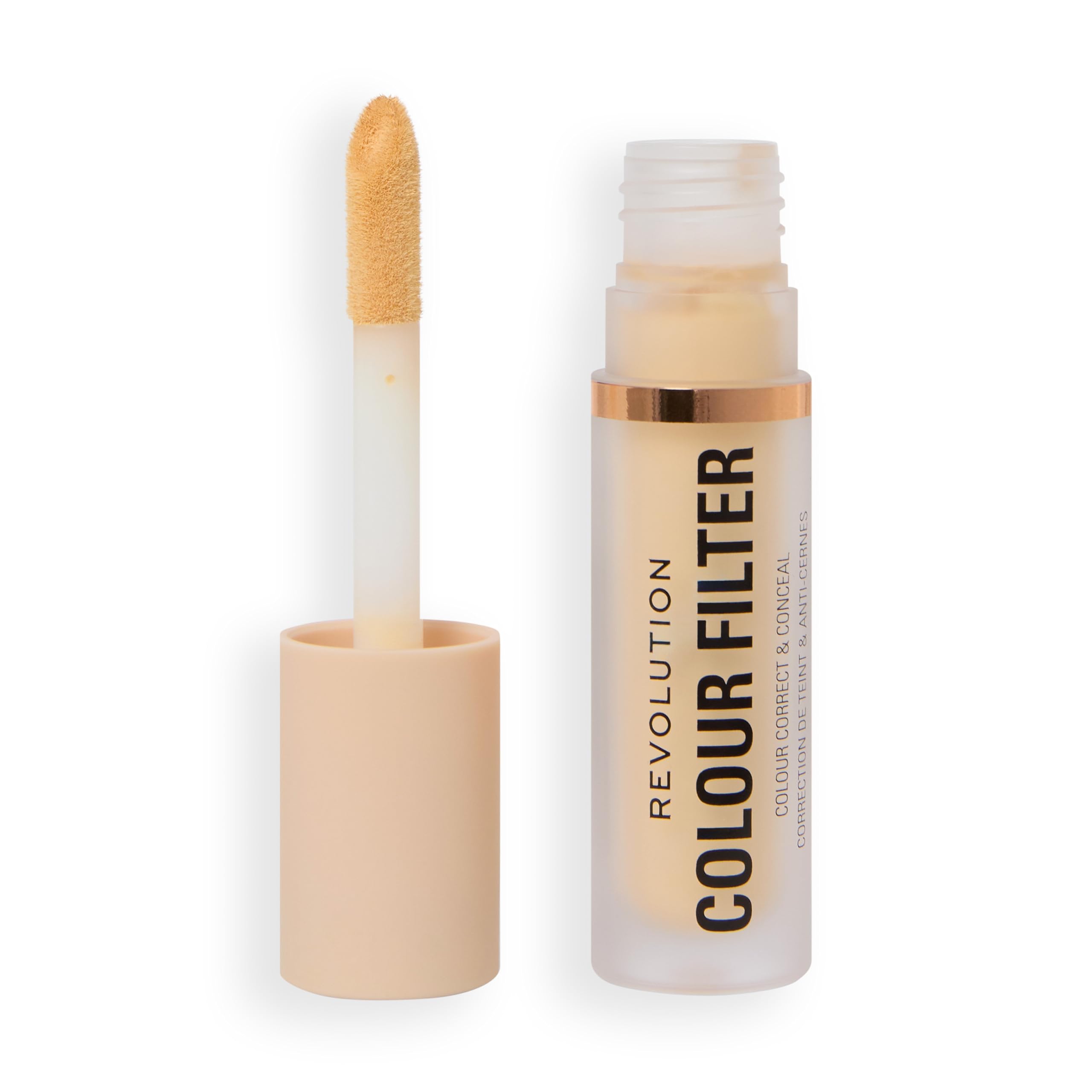 Revolution Colour Filter Correcting Concealer, Buildable Full Coverage Makeup, Soft Matte Finish, Long-Lasting, Vegan & Cruelty-Free, Banana, 4g