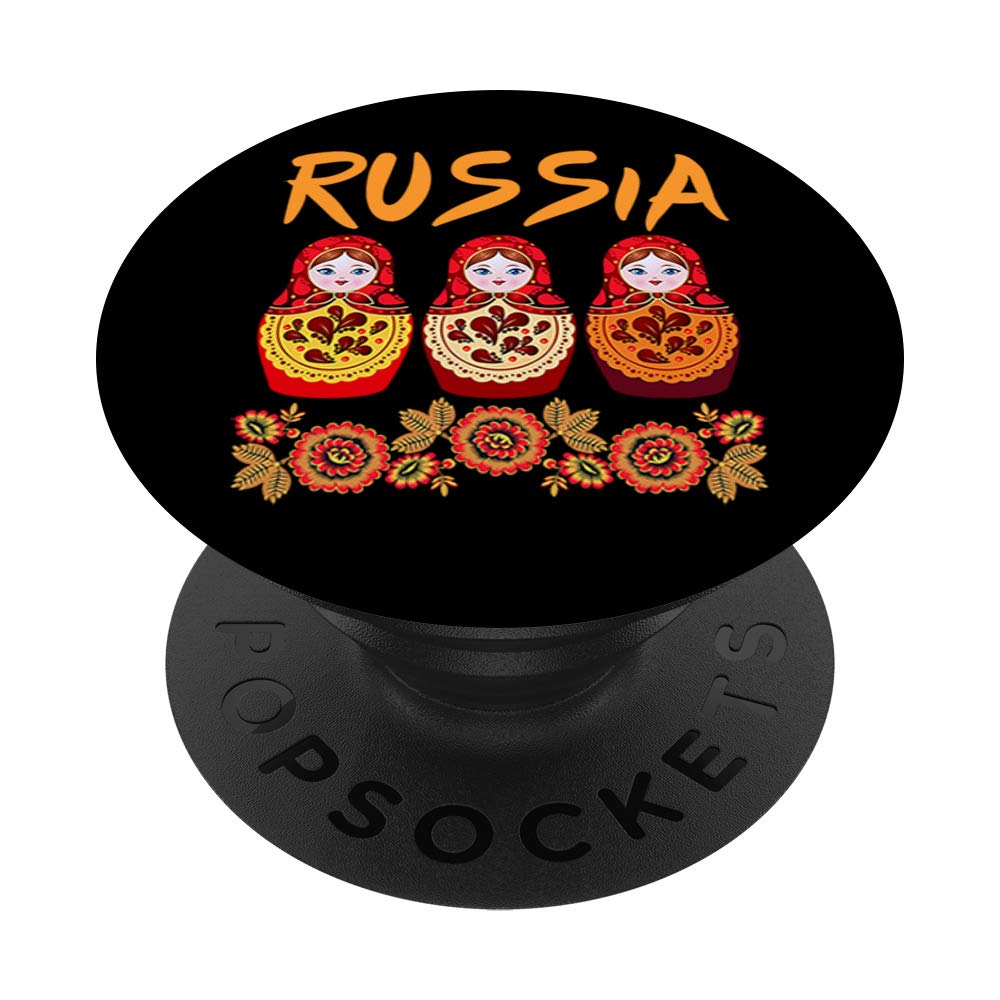 Matryoshka Doll Russian Dolls Khokhloma Russia Soviet Union PopSockets Swappable PopGrip