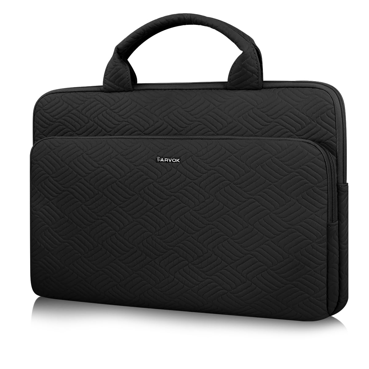 15 15.6 16 Inch Laptop Bag Protective Case for MacBook Air 15 inch/MacBook Pro 16 inch, Dell XPS 15 Plus, 15-inch MacBook Pro A1990 A1707, Waterproof Laptop Case with Small Case, Black