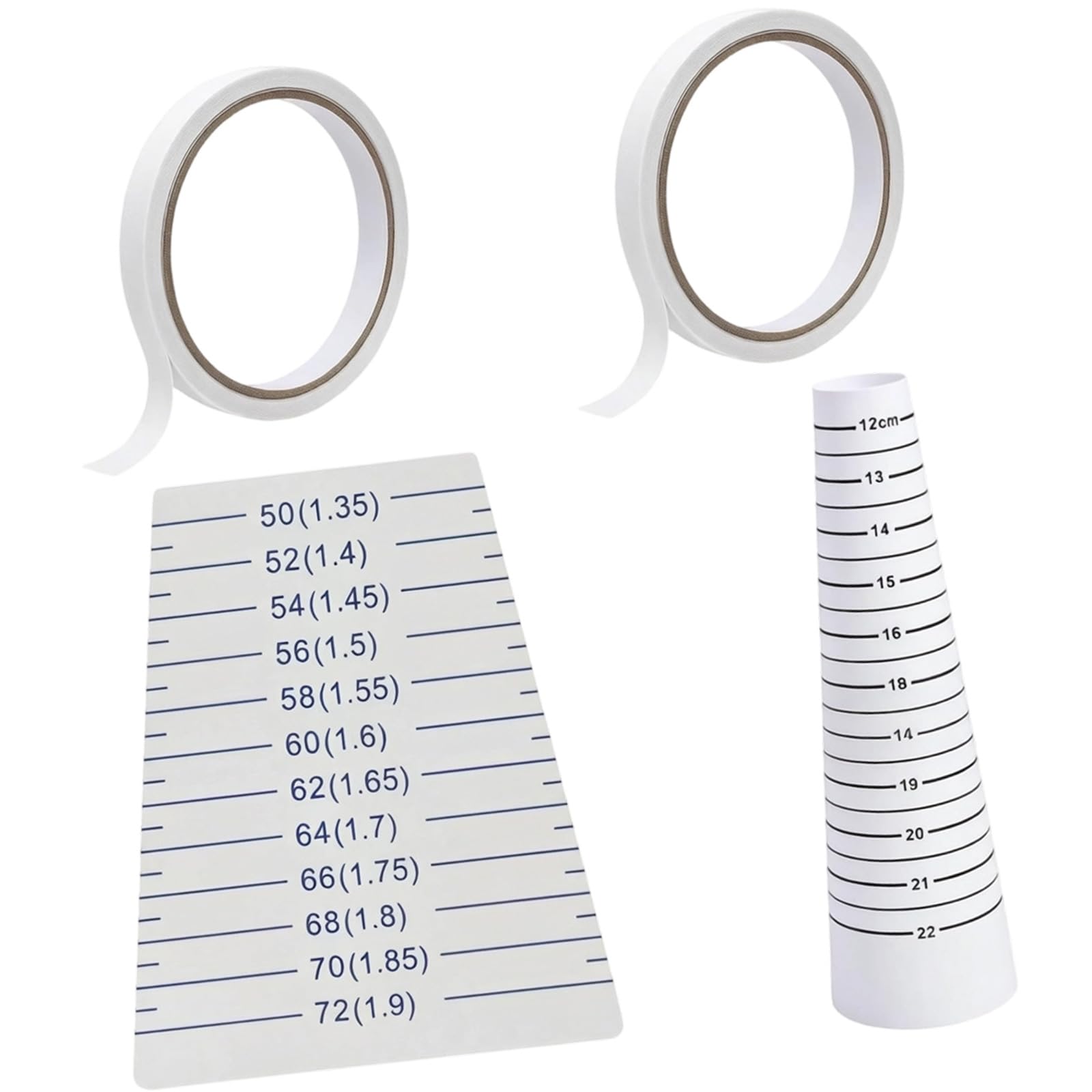 2Pcs Multipurpose Jewelry Crafting Measuring Tool Set Bracelets Mandrel and Beading Sizer Tool for Bracelets Bangle Size Measurer