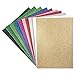 Lot de 10 feuilles de caoutchouc mousse avec paillettes | autocollants | DIN A4 | 2 mm | Mousse de bricolage, plaques EVA | Idéal pour le bricolage