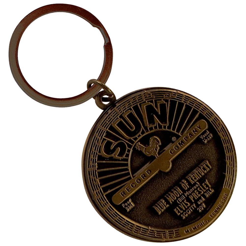 Rock Off officially licensed products Sun Records Elvis Blue Moon keyring Keychain One Size