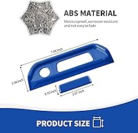 Vista 2 de Cubierta de Moldura de Interruptor de Caja de Reposabrazos Compatible con Accesorios Interiores Ford Bronco 2021-2023, Azul