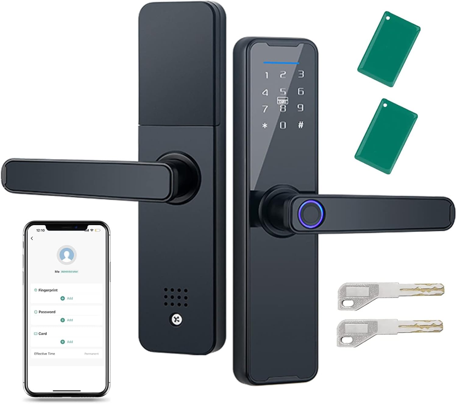 Smart Door Lock, Biometric Fingerprint Door Lock, Keyless Entry Door