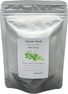 Nature Tea Cleavers Herb Galium Aparine Dried Cut Leaf 1oz - Premium Herbal Tea for Lymphatic Cleanse & Detox
