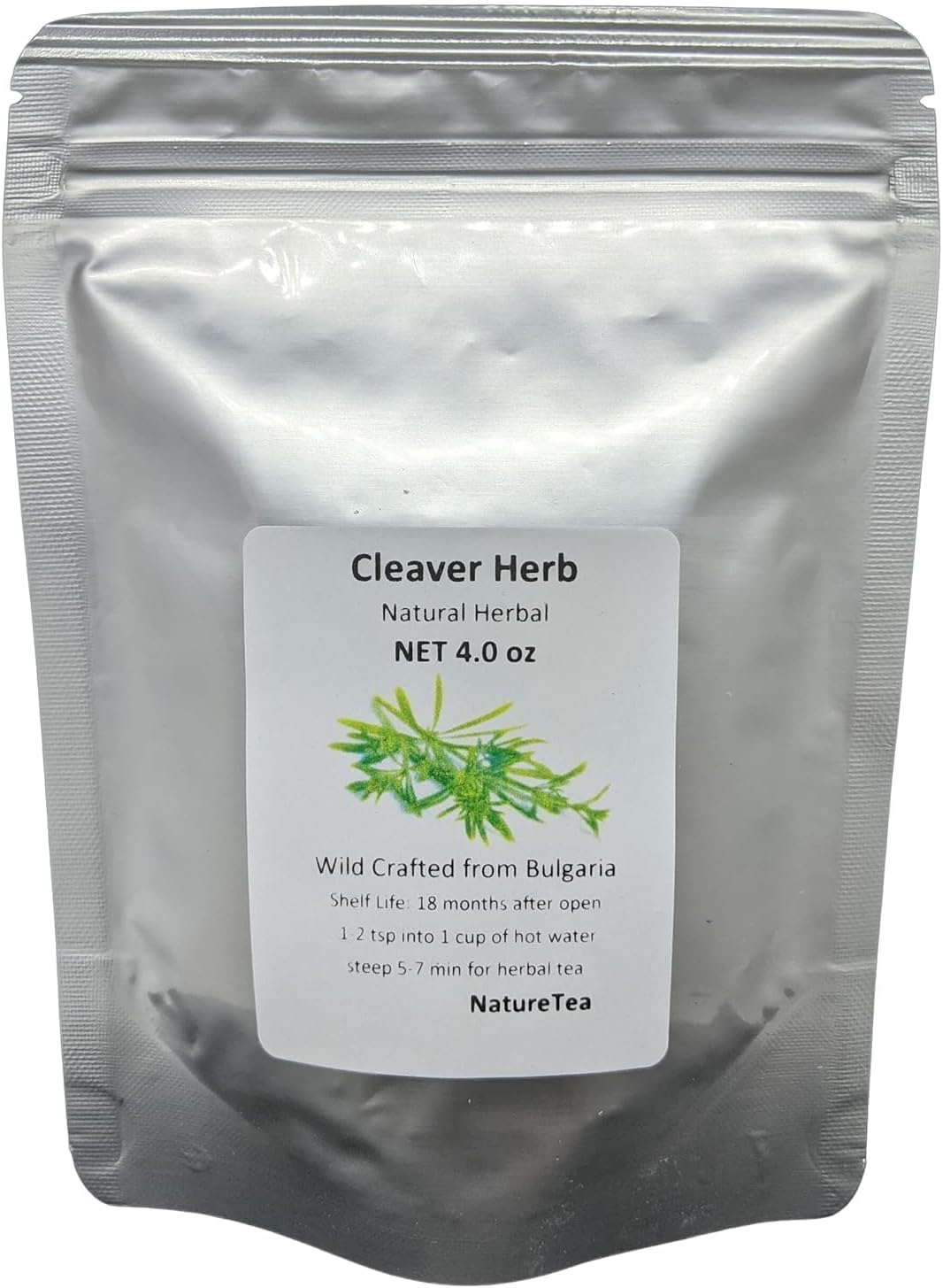 Cleavers herb - Galium aparine Dried Leaf C/S from 100% Nature (8 oz)