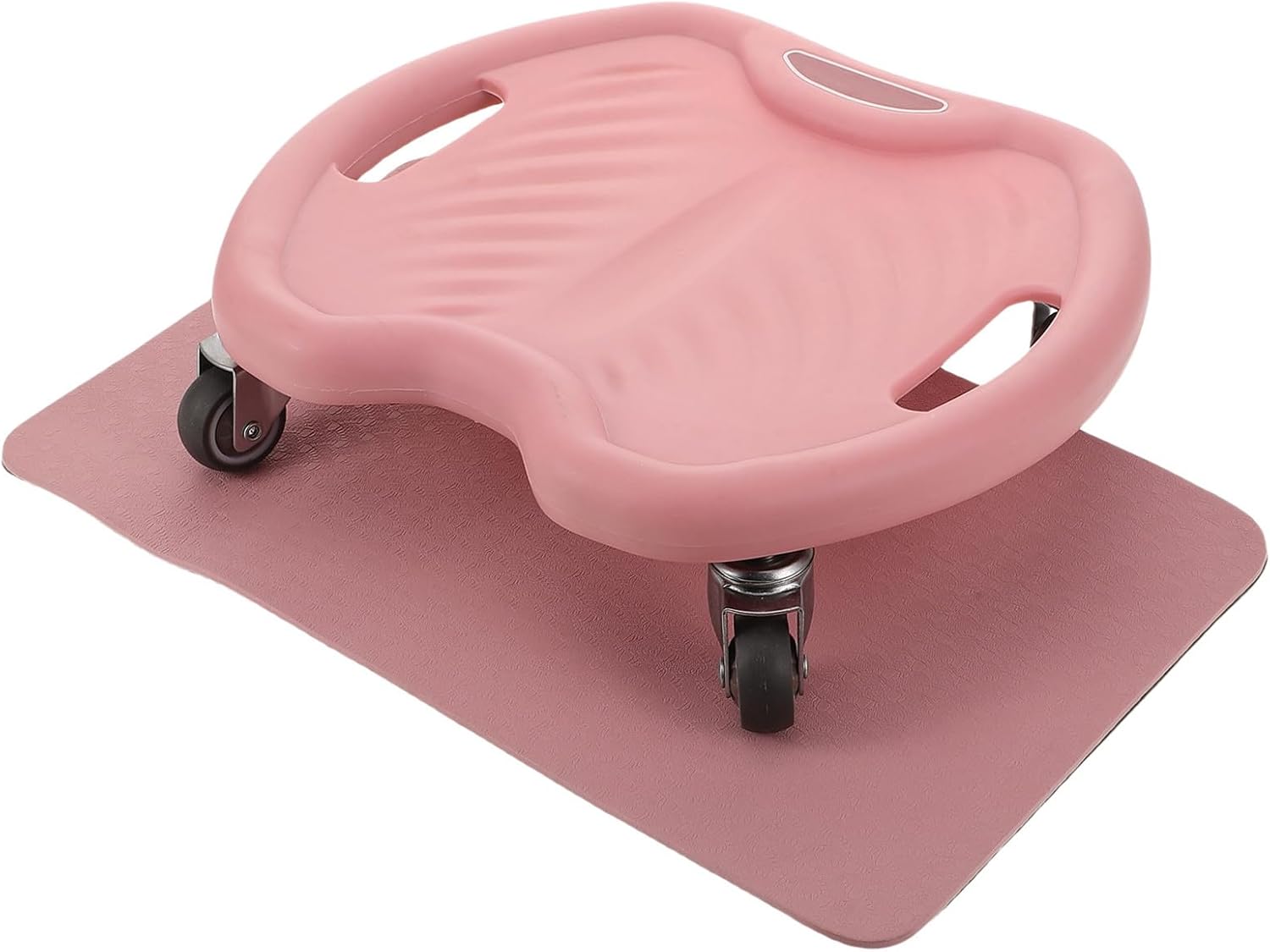 STOBAZA Ab Roller Wheel for Core Exercise with 4-wheel Quiet Design, Portable Abdominal Strength Training Equipment with Knee Pad for Home Workout and Fitness