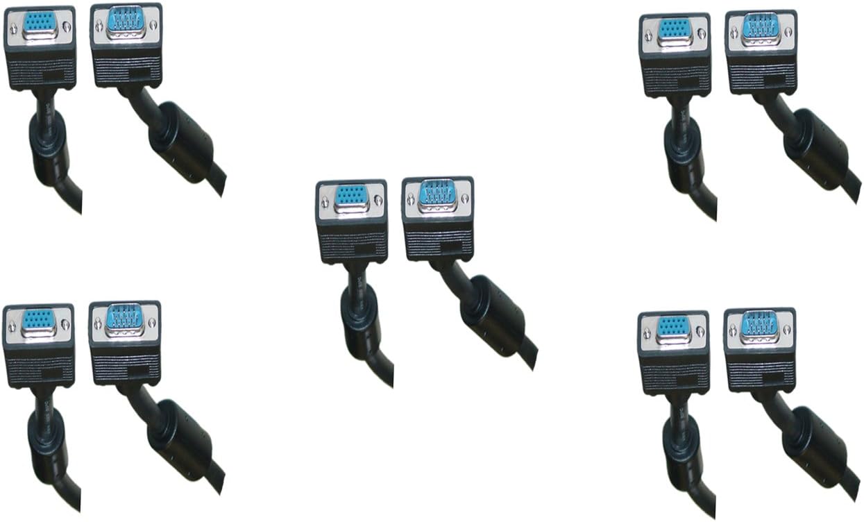 VGA Extension (VGA Male to Female) Cable with Ferrite Cores 75 Feet (22.8 Meters) HD15 Male to Female SVGA Monitor Cable 75ft (22.8M)