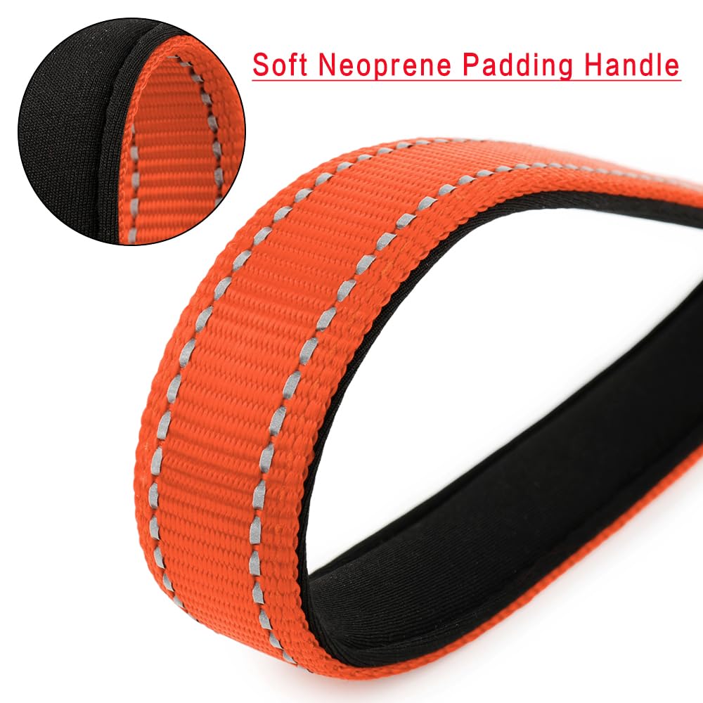 Correa corta para perro PLUTUS PET, mango acolchado de nailon, fuerte tráfico para mascotas con mosquetón, perfecto para perros grandes o medianos.