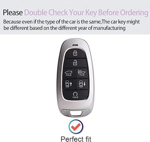 Miniatura 2 de Funda para llavero Hyundai con llavero de TPU suave para llave de coche, protección de 360 grados para Hyundai Sonata Santa fe Tucson 2019 2020 2021